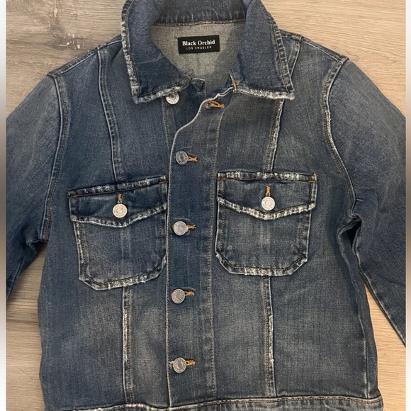 Black Orchid Jean Jacket Blue Denim Los Angeles New Without Tag Size Small - Picture 4 of 8